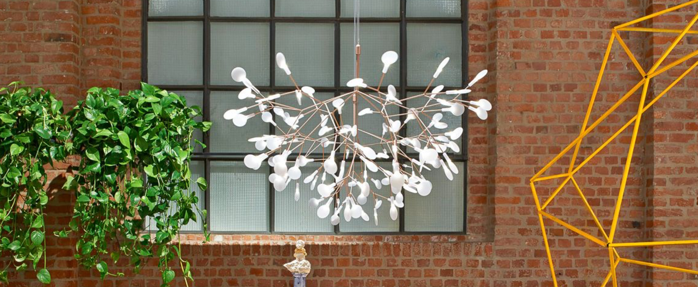 Suspension heracleum ii cuivre led o98cm h65cm moooi normal