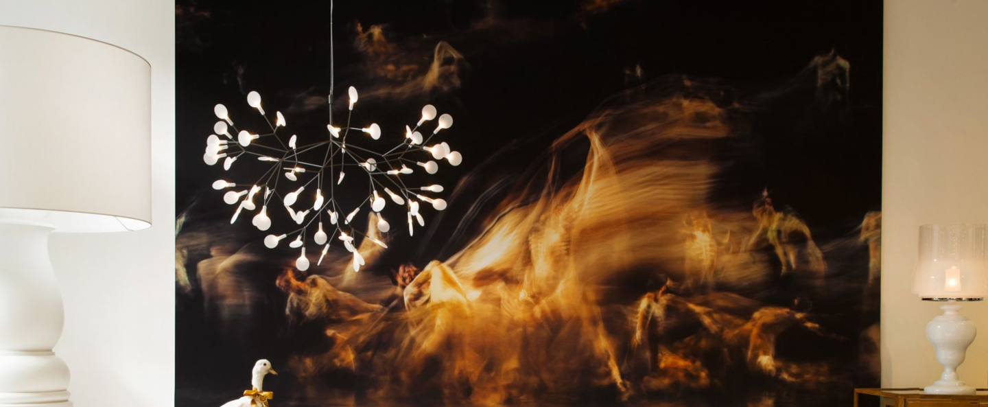 Suspension heracleum ii nickel led o98cm h65cm moooi normal