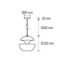 Suspension here comes the sun 250 blanc interieur blanc dcw 199840 thumb