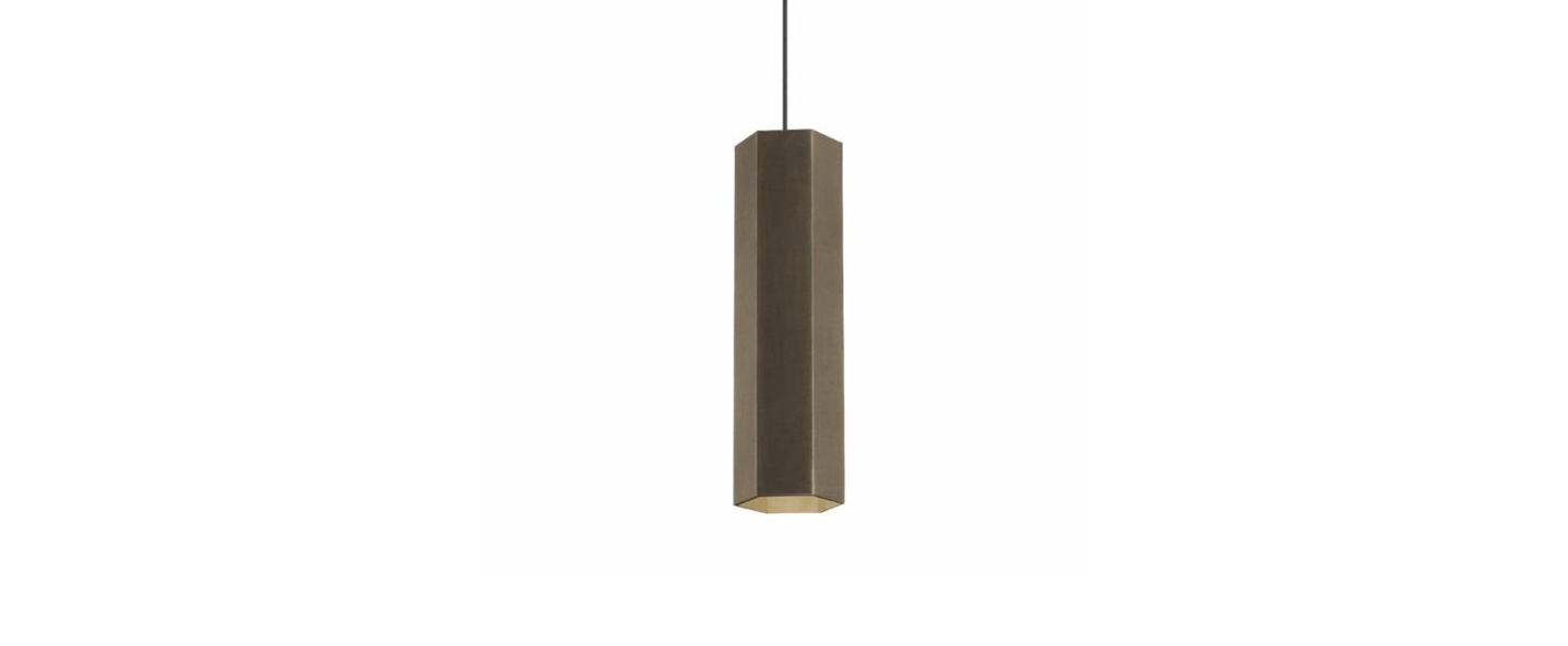 Suspension hexo 3 0 par16 bronze h30cm wever ducre normal