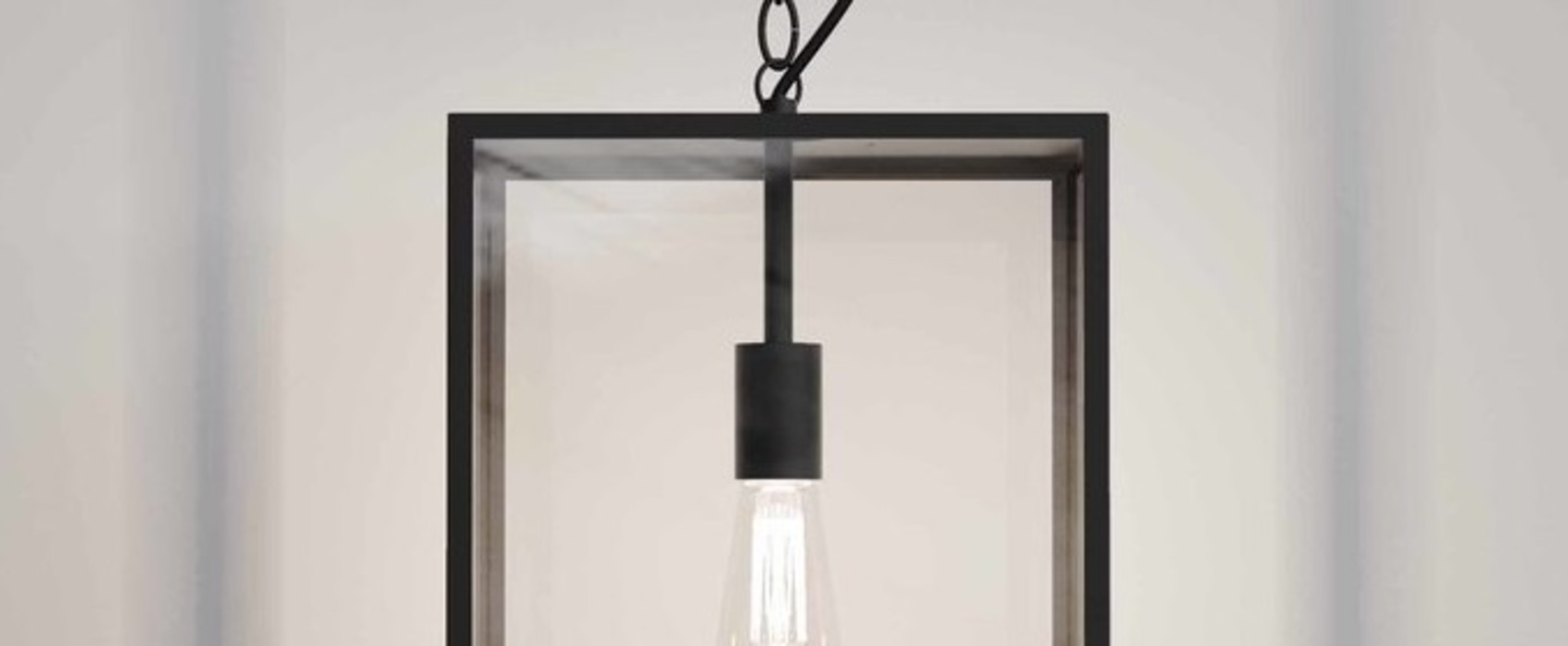 Suspension homefield pendant 450 noir ip23 o30cm h20 8cm astro normal