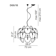 Hope d66 18 francisco gomez paz suspension pendant light  luceplan 1d6618s00000  design signed 55137 thumb