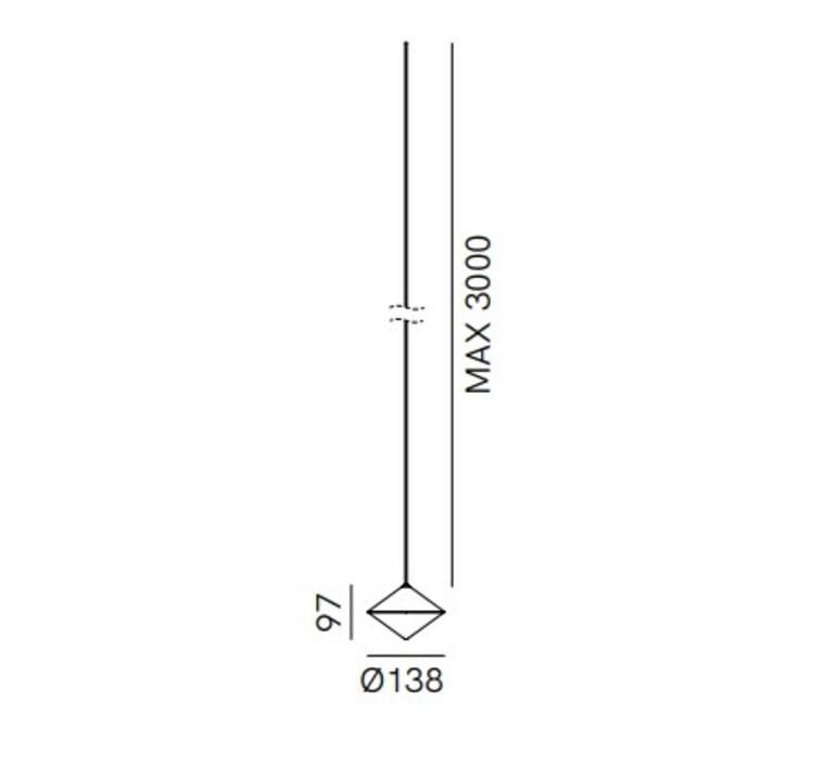 Horizon sans rosace  suspension  il fanale 294 01 mm  design signed nedgis 213104 product