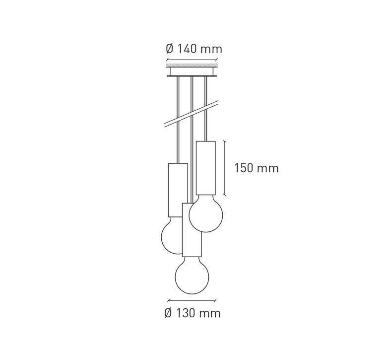 Ila trio  suspension  plato design la il 010101 lb  design signed nedgis 213003 product