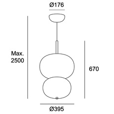 Ilargi doble studio iratzoki lizaso suspension pendant light  leds c4 00 6463 93 f9  design signed nedgis 144517 thumb