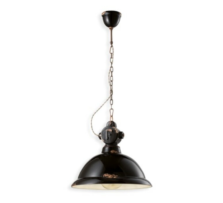 Industrial c1710 studio ferroluce suspension pendant light  ferroluce c1710 vin  design signed nedgis 176426 product