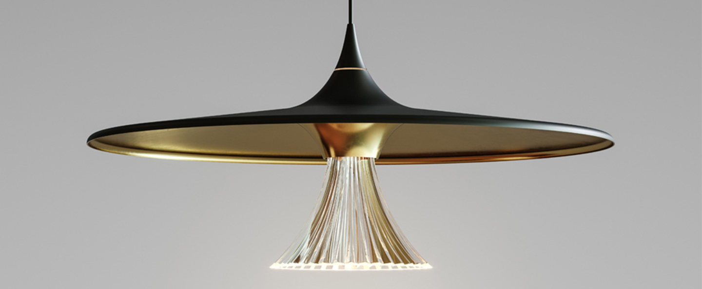 banner-image Suspension ipno noir et or led 3000k 1786lm o62cm h28 8cm artemide normal