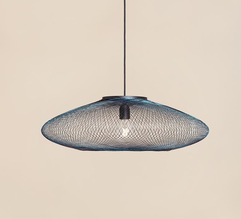 Iridescent black small  suspension pendant light  atelier robotiq iridescentblack small  design signed 134152 product