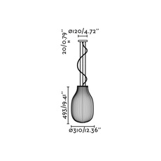 Isabelle 310  suspension  faro 28300  design signed nedgis 206438 thumb