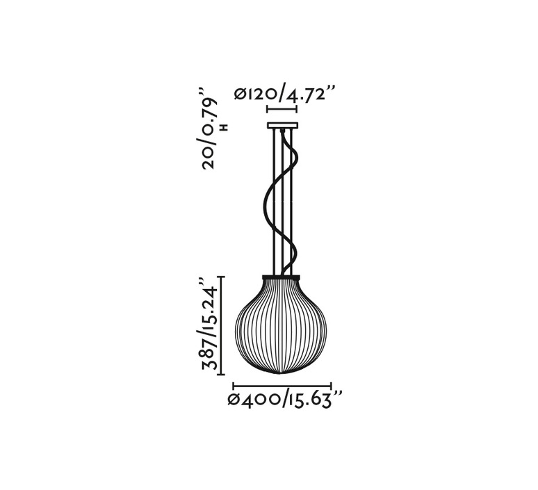 Isabelle 400  suspension  faro 28301  design signed nedgis 206445 product