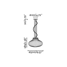 Isabelle 500  suspension  faro 28302  design signed nedgis 206453 thumb