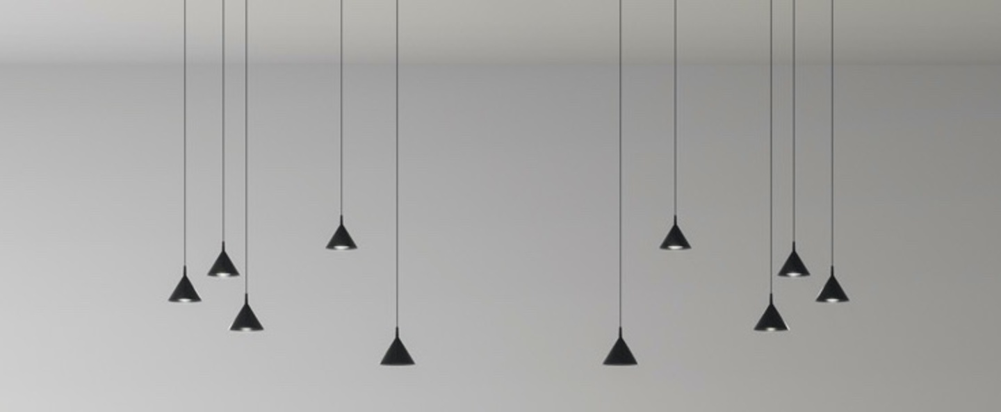 Suspension jewel mono noir et or led 2700k 671lm o9cm h9cm axo light normal