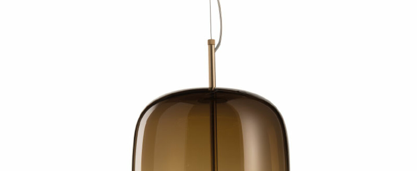 banner-image Suspension jube sp s verre fume marron laiton led dim 2700k 1200 lm o18cm h17cm vistosi normal