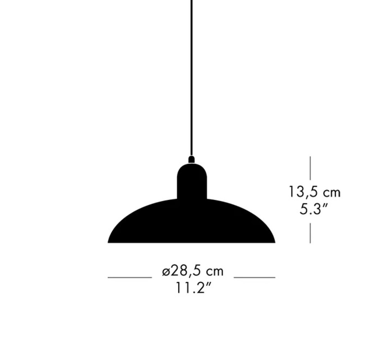 Kaiser idell 6722 p christian dell suspension pendant light  fritz hansen 94721908  design signed nedgis 202148 product