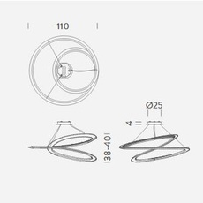 Kepler directe arihiro miyake suspension pendant light  nemo lighting kep lnn 53  design signed nedgis 69138 thumb