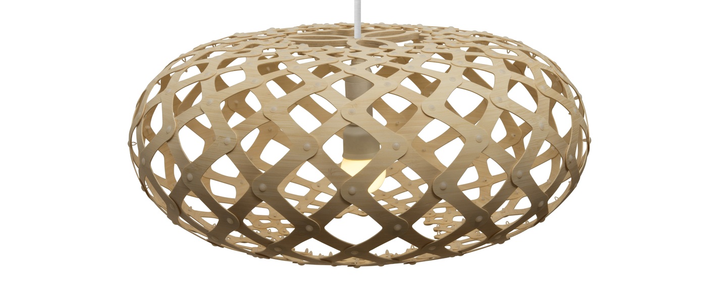 Suspension kina version assemblee bambou naturel o44cm h20cm david trubridge normal