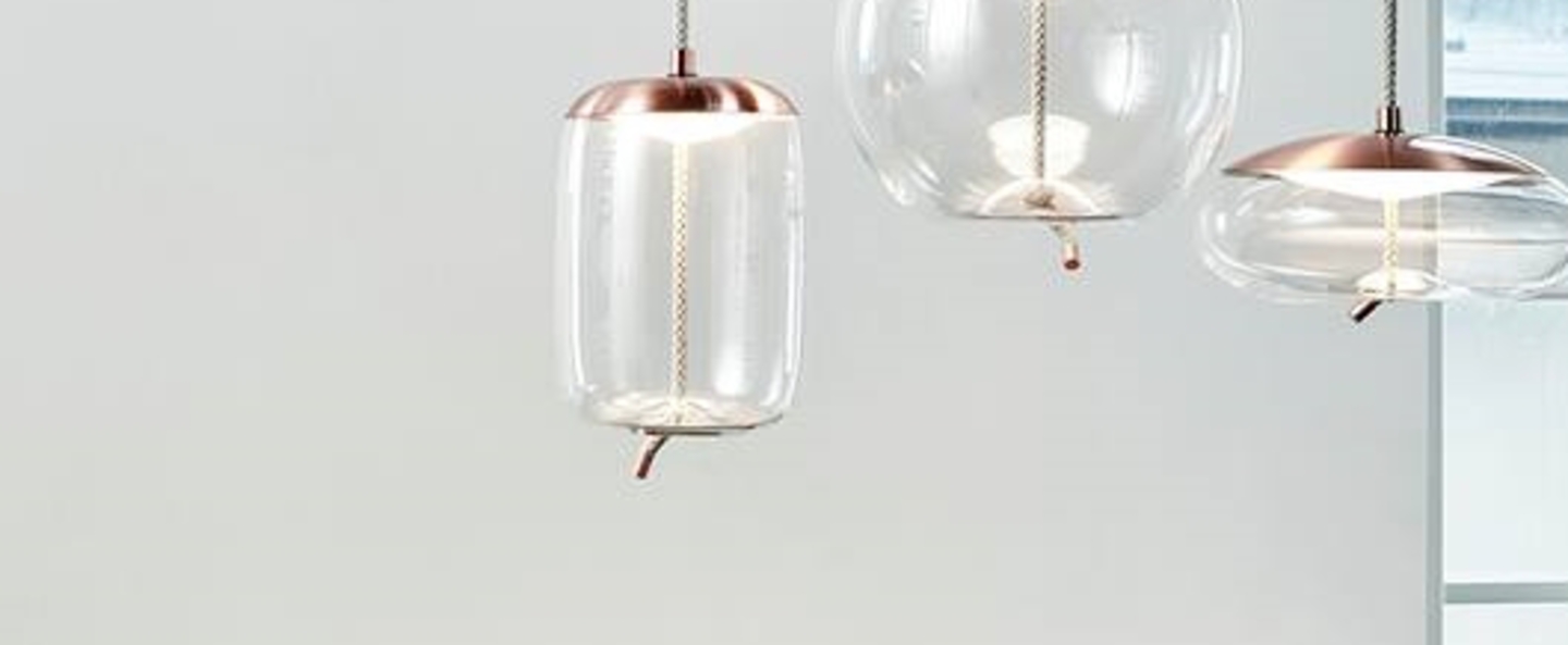 banner-image Suspension knot cilindro transparent cuivre h46 7cm brokis normal