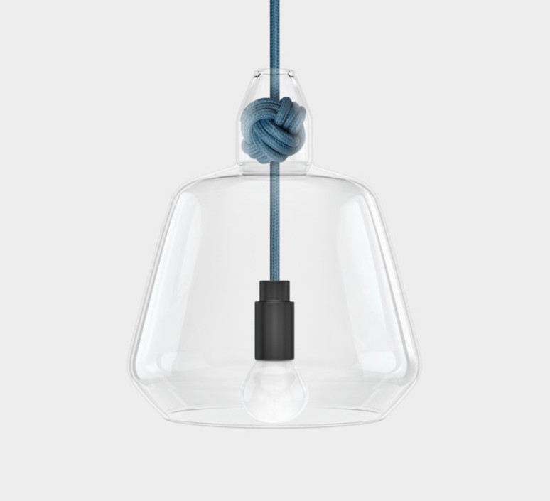 Knot large studio vitamin suspension pendant light  vitamin knot large bleucanard  design signed 43077 product