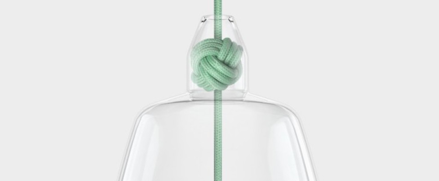 banner-image Suspension knot large verre menthe o19 5cm h22 4cm vitamin normal