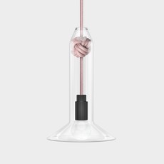 Knot small studio vitamin suspension pendant light  vitamin knot small rose  design signed 43070 thumb