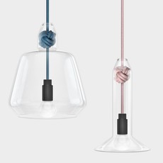 Knot small studio vitamin suspension pendant light  vitamin knot small rose  design signed 43071 thumb