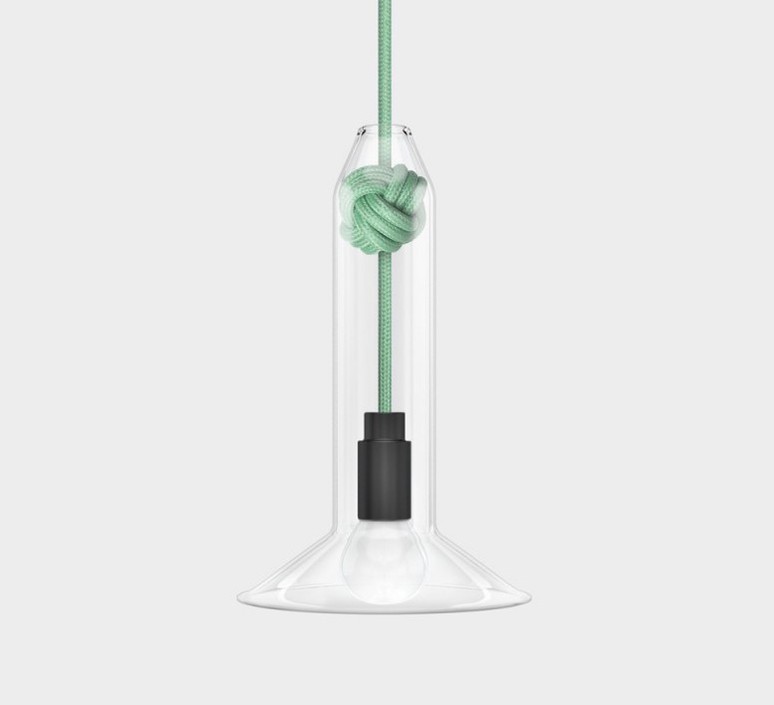 Knot small studio vitamin suspension pendant light  vitamin knot small vertmenthe  design signed 43072 product