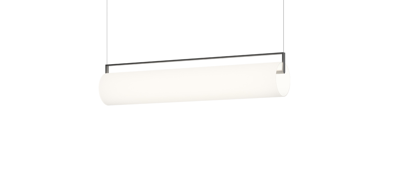 Suspension kontur 6474 blanc et noir led 2700k 2165lm o16cm h92cm vibia normal