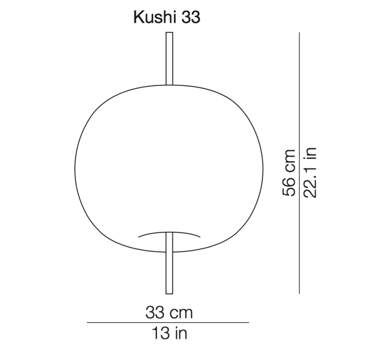 Kushi 33 alberto saggia et valero sommela suspension pendant light  kundalini k221105r  design signed 38721 product