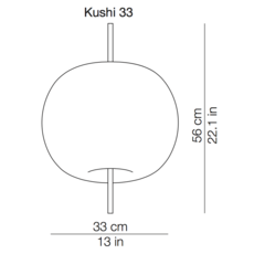 Kushi 33 alberto saggia et valero sommela suspension pendant light  kundalini k221105r  design signed 38721 thumb