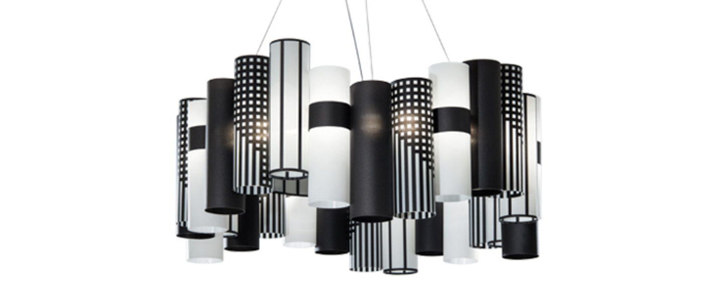 banner-image Suspension la lollo l noir et blanc led o80cm h35cm slamp normal