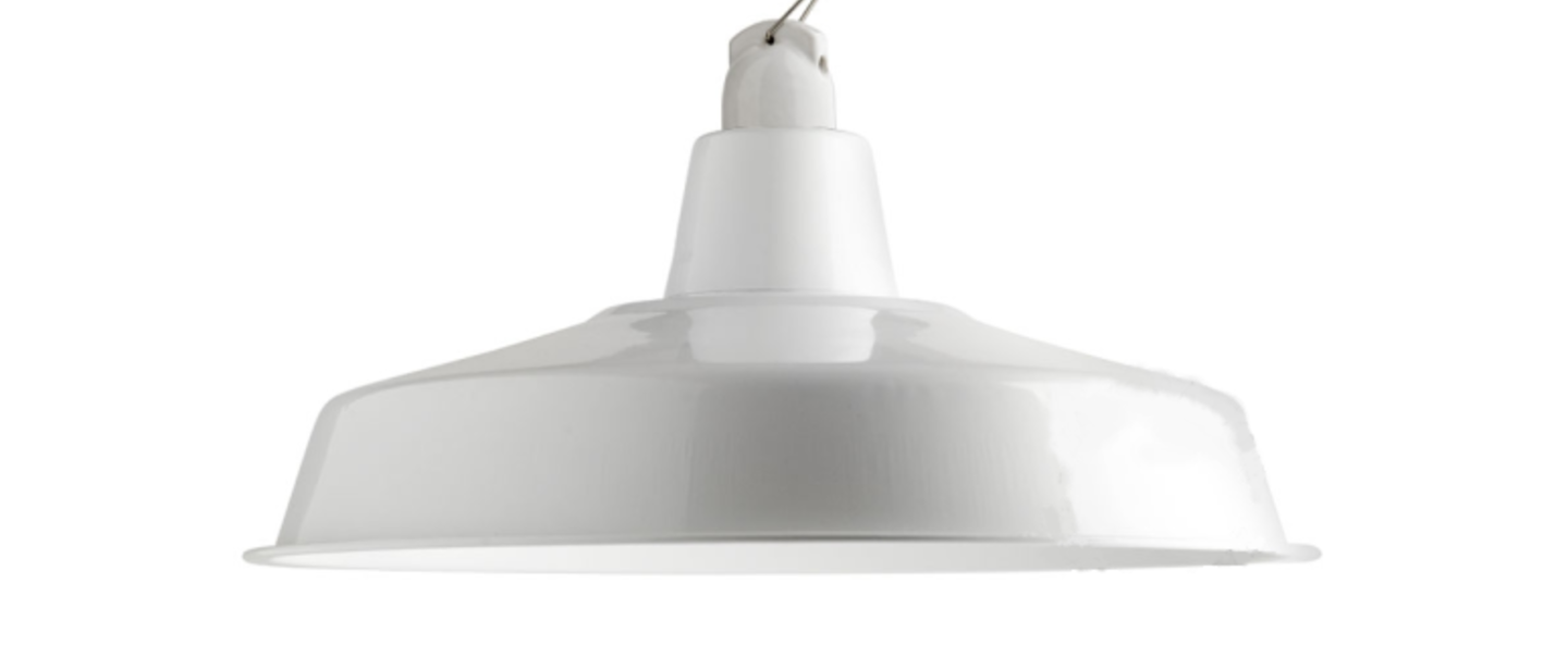 Suspension lampe d atelier blanc o40cm h18cm zangra normal