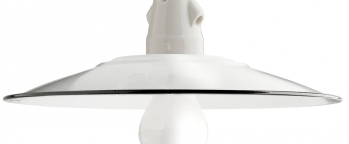 banner-image Suspension lampe d atelier en email blanc blanc o28cm h10cm zangra normal