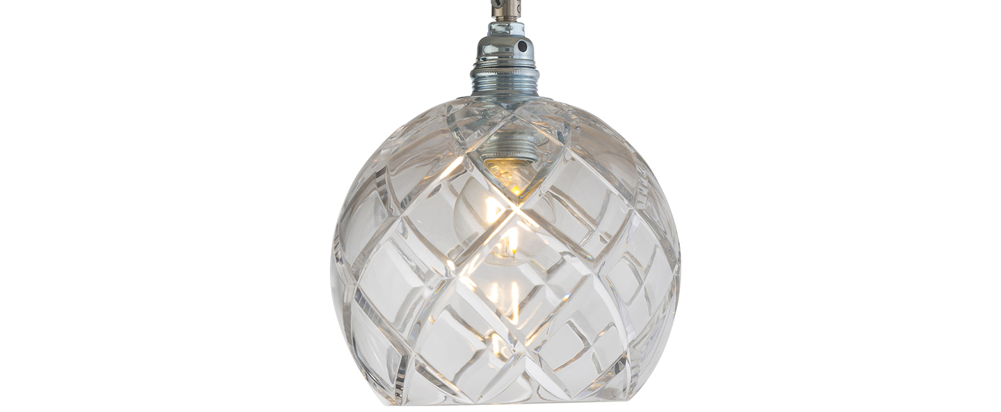 banner-image Suspension large check crystal rowan 15 5 transparent argent o15cm h15cm ebb and flow normal