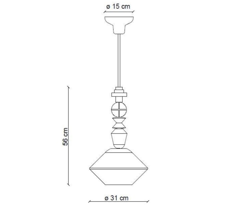 Lariat 56 giorgio biscaro suspension pendant light  ferroluce c2710 blt  design signed nedgis 163748 product