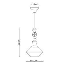 Lariat 56 giorgio biscaro suspension pendant light  ferroluce c2710 blt  design signed nedgis 163748 thumb