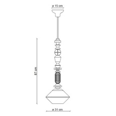 Lariat 87 giorgio biscaro suspension pendant light  ferroluce c2712 blt  design signed nedgis 163743 thumb