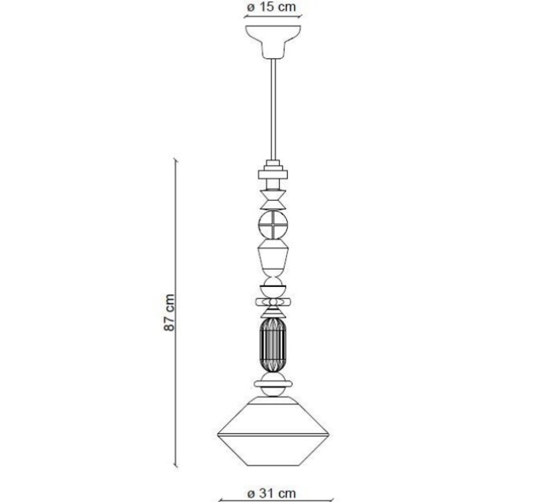 Lariat 87 giorgio biscaro suspension pendant light  ferroluce c2512 vpe  design signed nedgis 163758 product