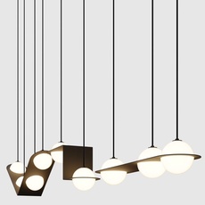 Laurent 13 studio lambert fils suspension pendant light  lambert fils lrt13bkbkbkbk  design signed nedgis 114516 thumb