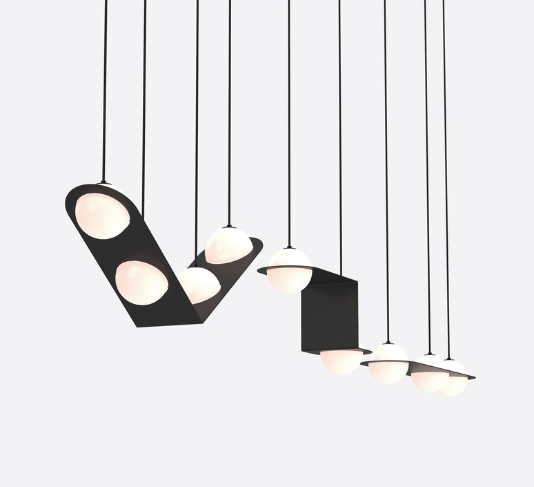 Laurent 13 studio lambert fils suspension pendant light  lambert fils lrt13bkbkbkbk  design signed nedgis 114518 product