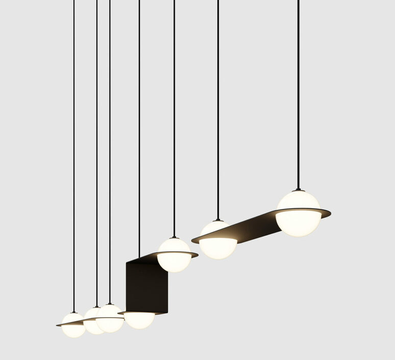 Laurent 14 studio lambert fils  suspension pendant light  lambert fils lrt14bkbkbkbk  design signed nedgis 152201 product