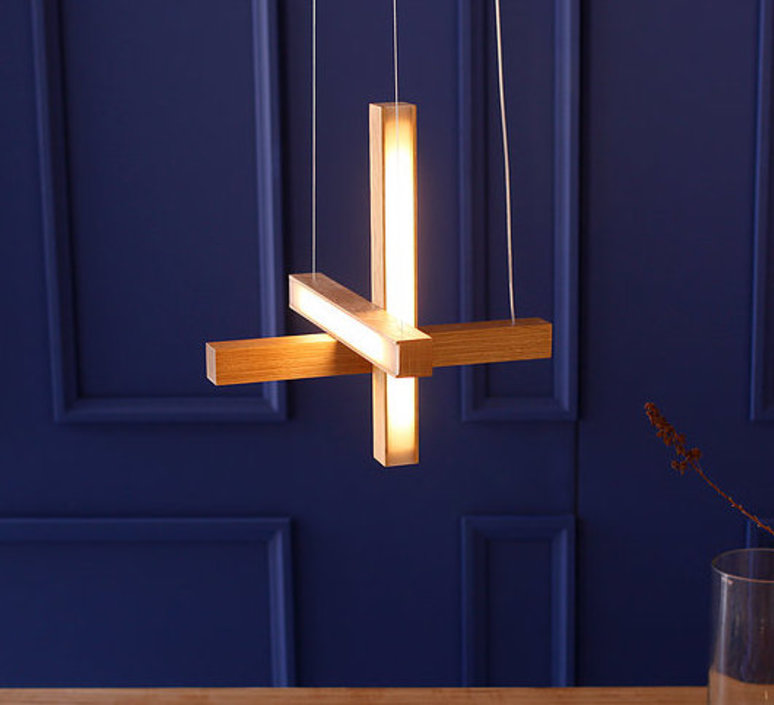 Led cross 40 mikko karkkainen suspension pendant light  tunto ledcross noyer  design signed 46217 product