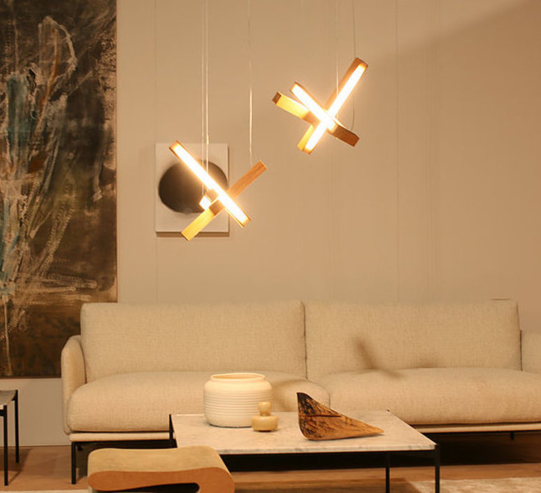 Led cross 40 mikko karkkainen suspension pendant light  tunto ledcross noyer  design signed 46219 product