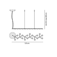 Led net line 125 michele de lucchi suspension pendant light  artemide 1578050a  design signed 33448 thumb