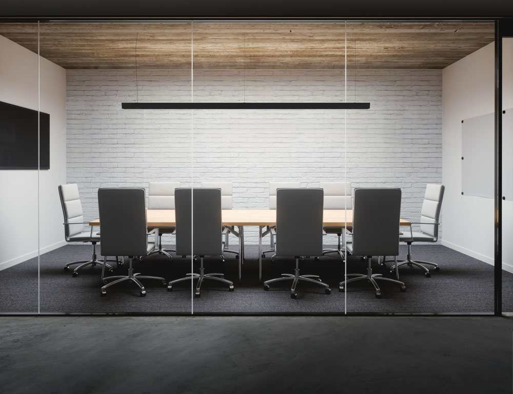 Pendant light, LEDLiner80 up&down, matt black, LED, 3000K