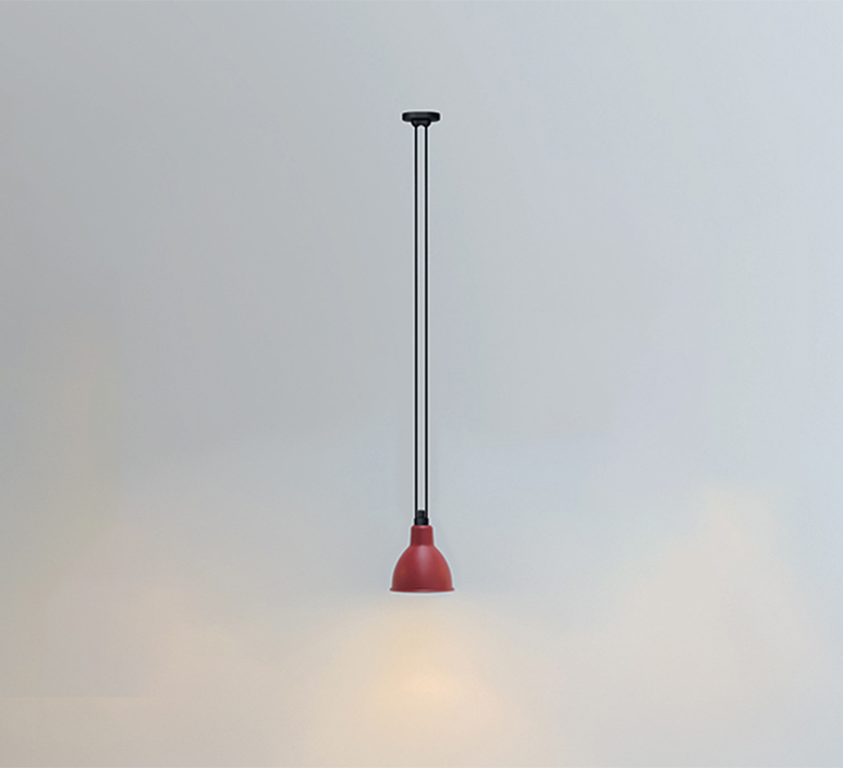 Les acrobates de gras n 322 bernard albin gras suspension pendant light  dcw 322 sha l round red  design signed nedgis 102851 product