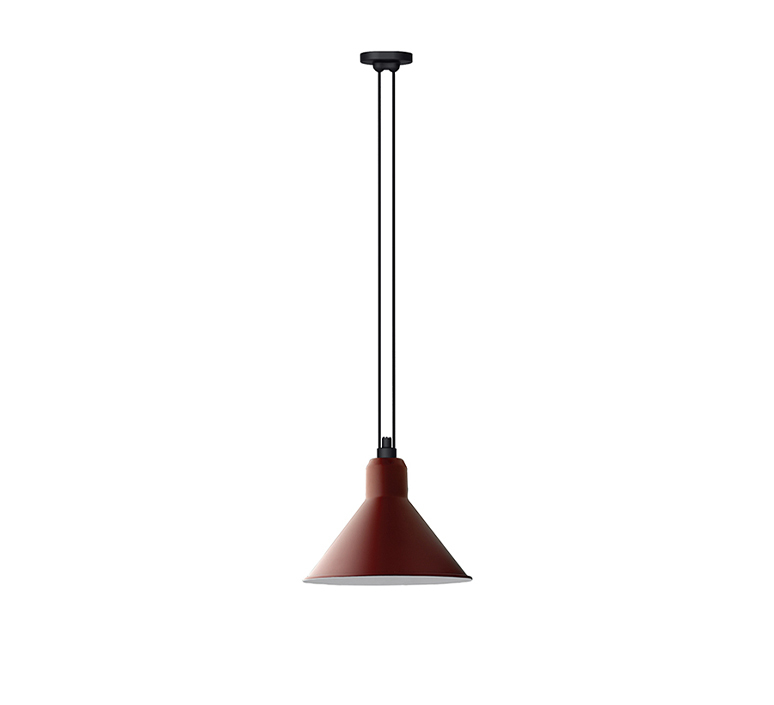 Les acrobates de gras n 322 bernard albin gras suspension pendant light  dcw 322 sha xl in conic red  design signed nedgis 102986 product