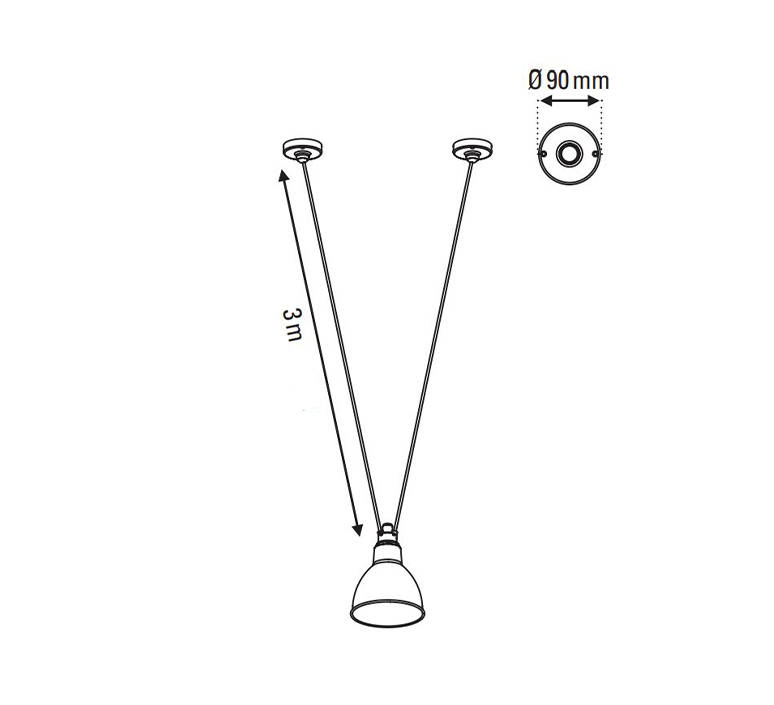 Les acrobates de gras n 323 bernard albin gras suspension pendant light  dcw 323 sha l round blue  design signed nedgis 103191 product