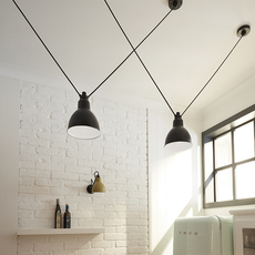 Les acrobates de gras n 323 bernard albin gras suspension pendant light  dcw 323 sha l round black  design signed nedgis 103163 thumb