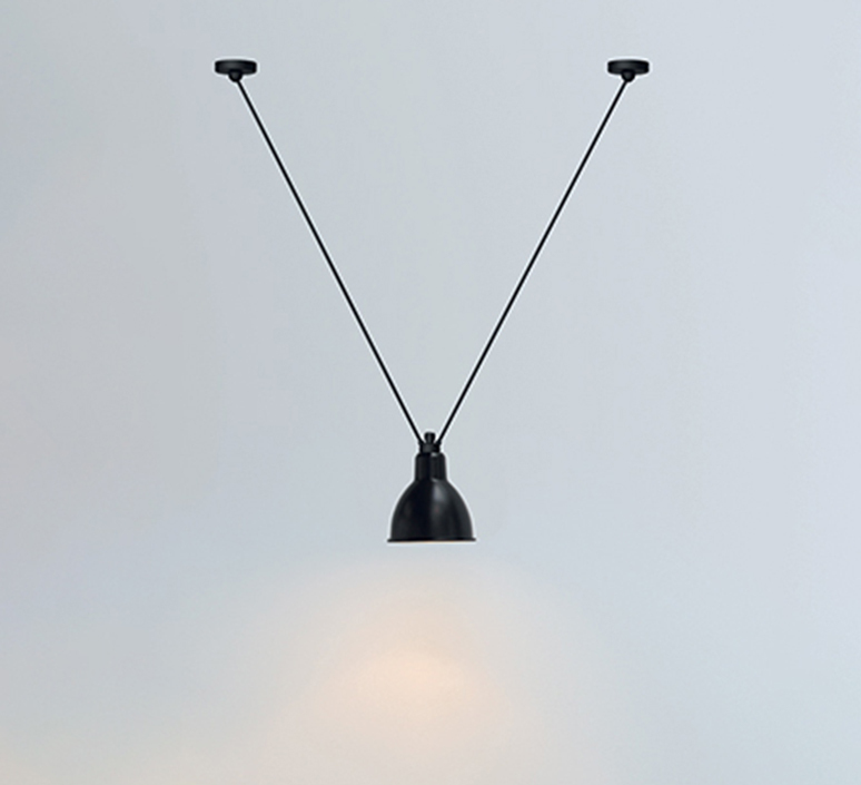 Les acrobates de gras n 323 bernard albin gras suspension pendant light  dcw 323 sha l round black  design signed nedgis 103164 product