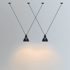 Les acrobates de gras n 323 bernard albin gras suspension pendant light  dcw 323 sha l round black  design signed nedgis 103165 thumb